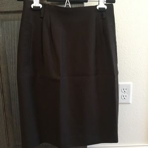Brown wool skirt